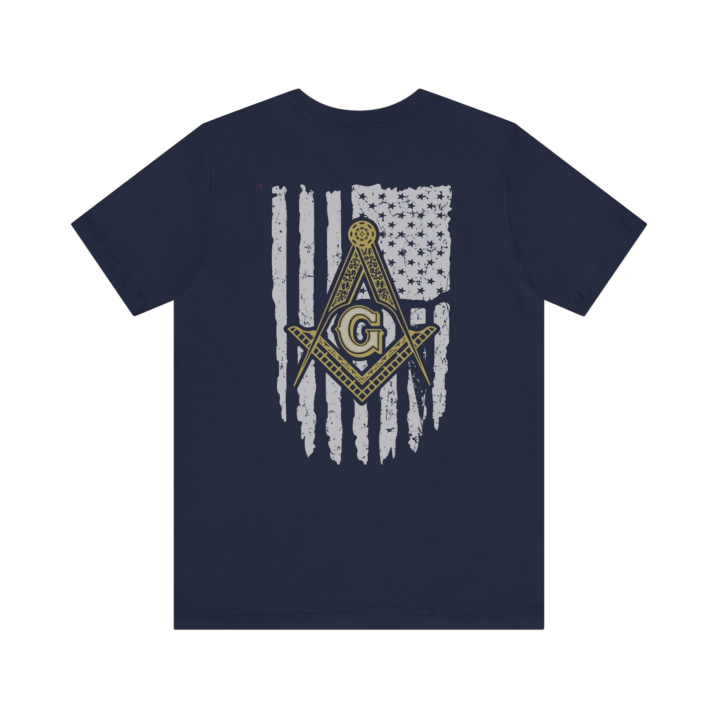 Gnemeth Lodge, Unisex Short Sleeve Tee - American Flag Design