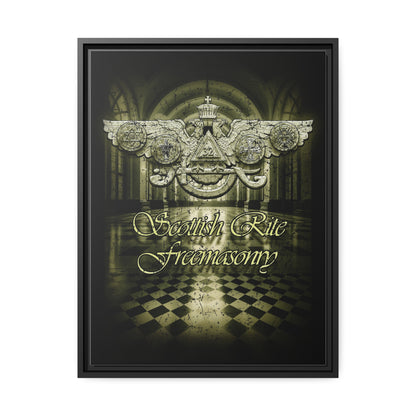 Scottish Rite, Matte Canvas, Black Frame