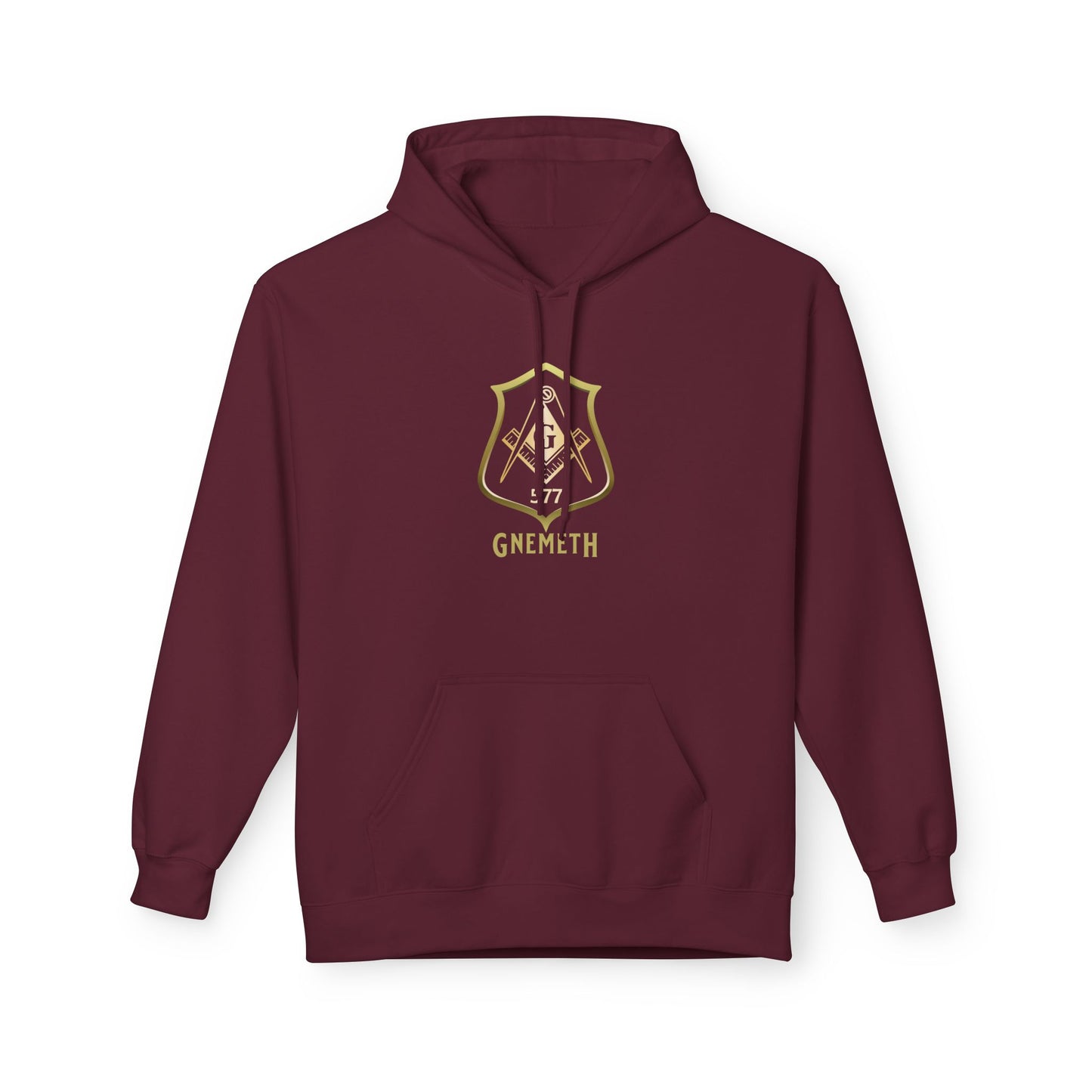 Gnemth Lodge Crest Design, Unisex Midweight Softstyle Fleece Hoodie -