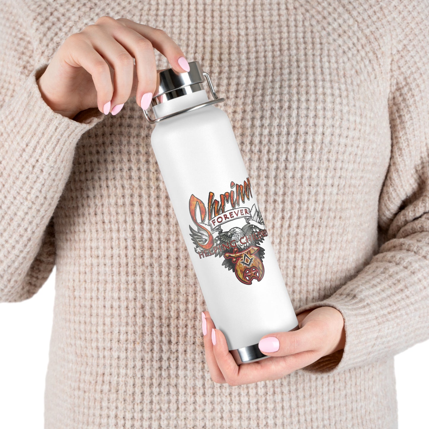 Shriner Forever Copper Vacuum Insulated Bottle, 22oz