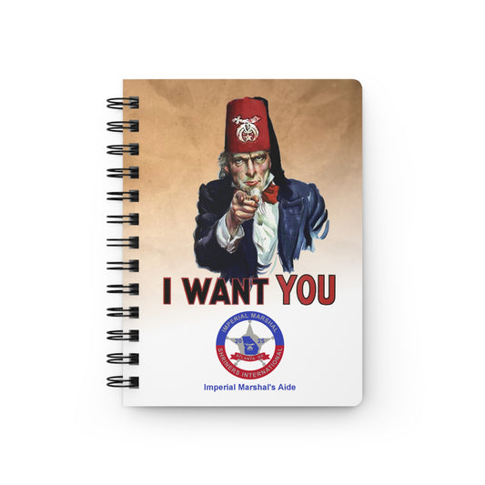 Marshal's Aide Spiral Bound Journal - Shrine Temple Duty Planner