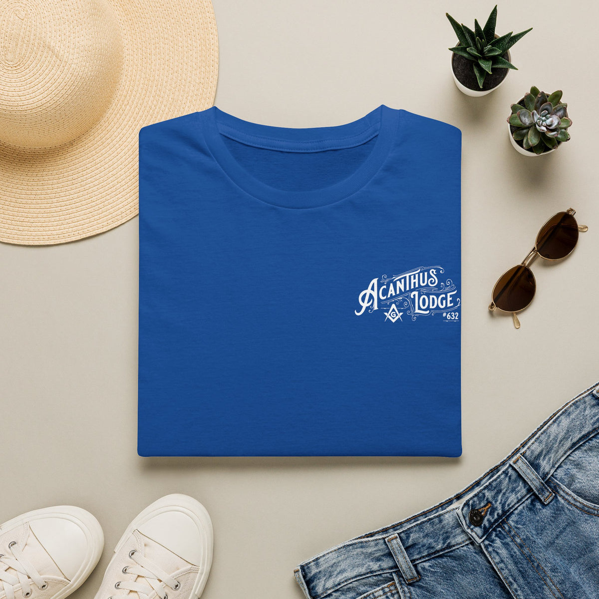 Acanthus Lodge Vintage Logo T-Shirt - 64000