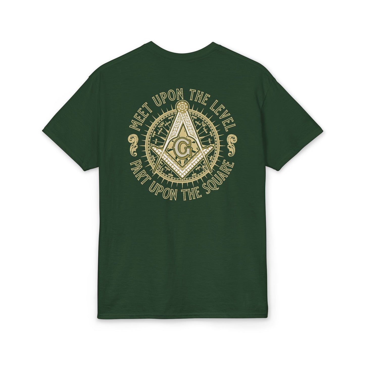 Capital Lodge Compass T-Shirt — "Meet Upon the Level, Part Upon the Square"