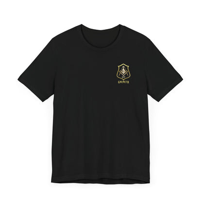 Gnemeth Lodge, Unisex Short Sleeve Tee - American Flag Design