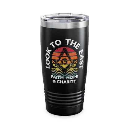 Faith, Hope, & Charity Masonic Tumbler