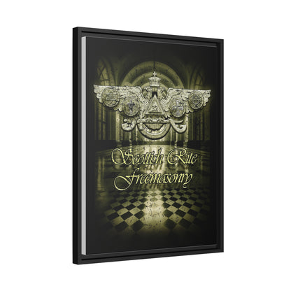 Scottish Rite, Matte Canvas, Black Frame