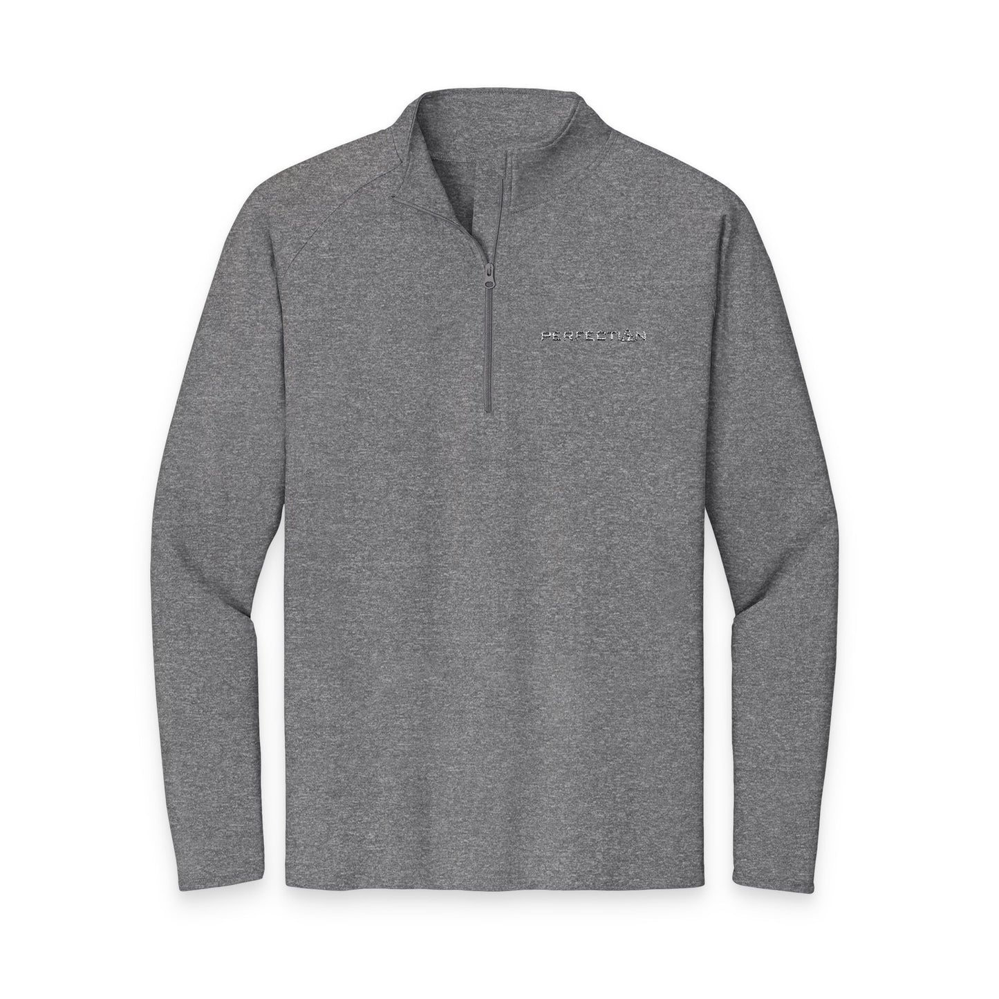 Lodge of Perfection, Embroidered Quarter-Zip Performance Pullover — Sport-Wick Stretch
