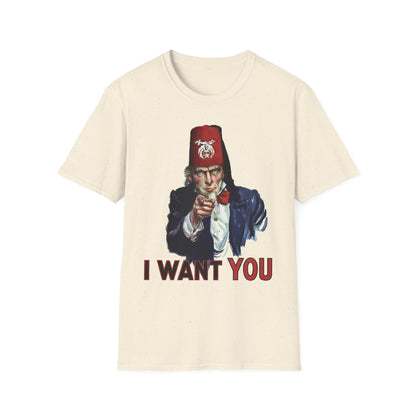 I want YOU, Unisex Softstyle T-Shirt