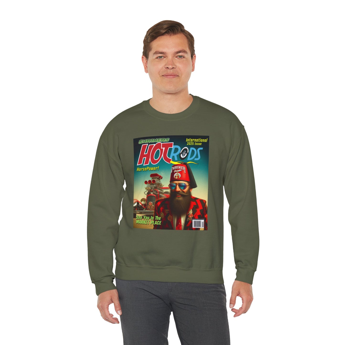 Hot Rods, Unisex Heavy Blend™ Crewneck Sweatshirt