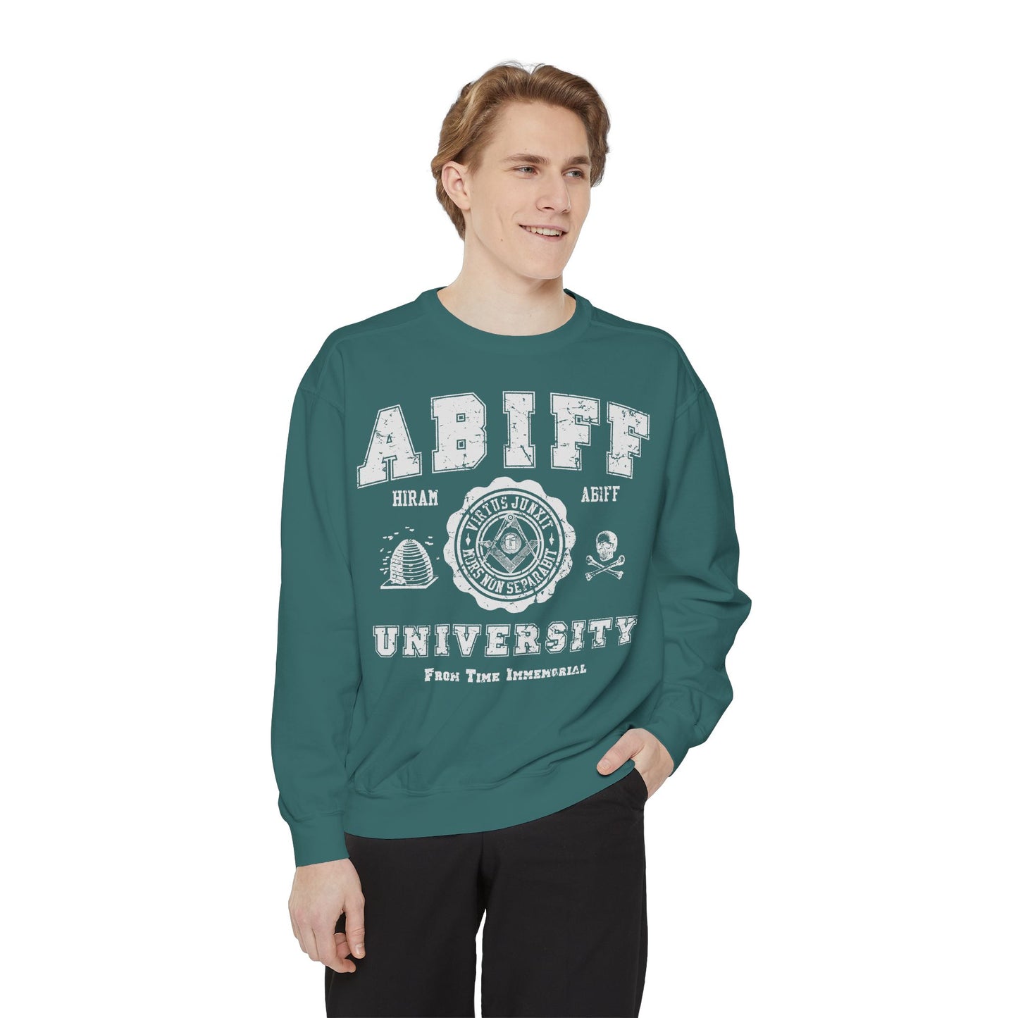 Old School Abiff U. Garment-Dyed Sweatshirt