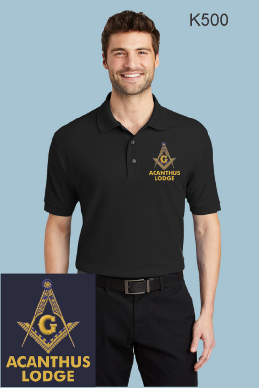 Acanthus Master Mason K500 Port Authority® Silk Touch™ Polo