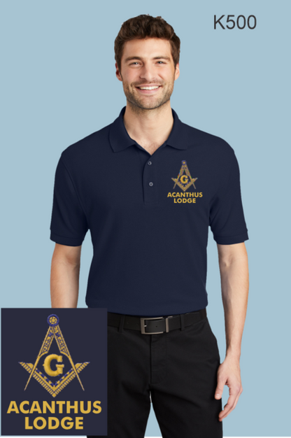 Acanthus Master Mason K500 Port Authority® Silk Touch™ Polo