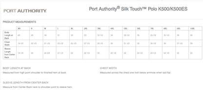 Acanthus Master Mason K500 Port Authority® Silk Touch™ Polo