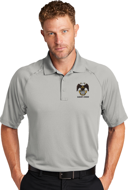 Scottish Rite "Light Crew" Polo, for any Scottish Rite Valley. Lightweight Snag-Proof Tactical Polo, CS420