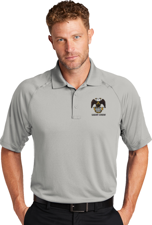 Scottish Rite "Light Crew" Polo, for any Scottish Rite Valley. Lightweight Snag-Proof Tactical Polo, CS420