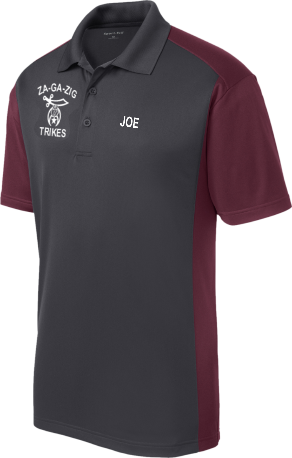 ZGZ Trike Polo, WITH NAME, Sport-Tek® Sport-Wick® Polo, ST652