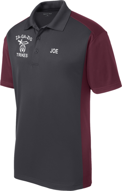 ZGZ Trike Polo, WITH NAME, Sport-Tek® Sport-Wick® Polo, ST652