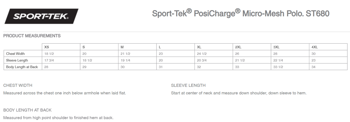 Gnemeth Polo: Sport-Tek® PosiCharge® Micro-Mesh Polo. ST680
